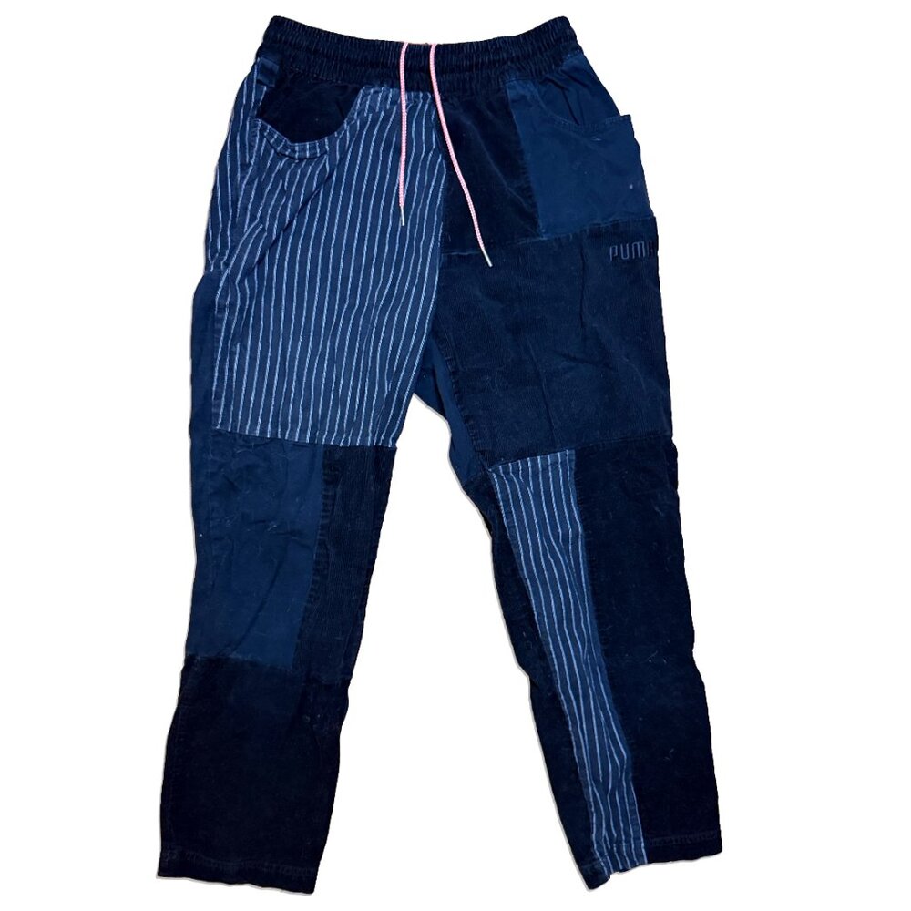 RARE Puma multi fabric patchwork pants - image 2